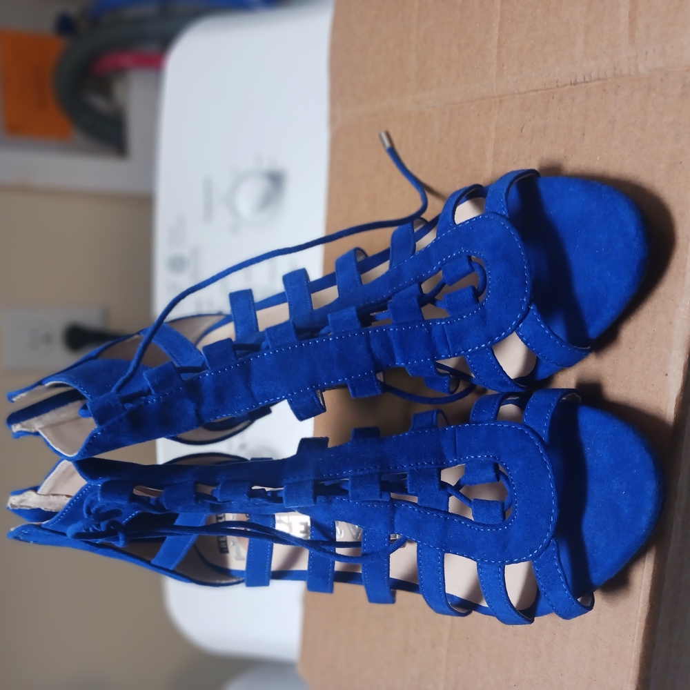 Blue Strappy Women's Sandals